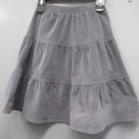 Tottini Girls Skirt Size 11 Dark Gray 97% Cotton Elastic Waist Girl's Skirt - Picture 1 of 10